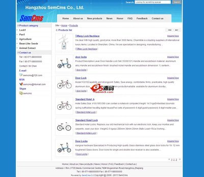 SemCms英文外贸企业网站 v3.4免费下载_网页制作大宝库ASP源码下载
